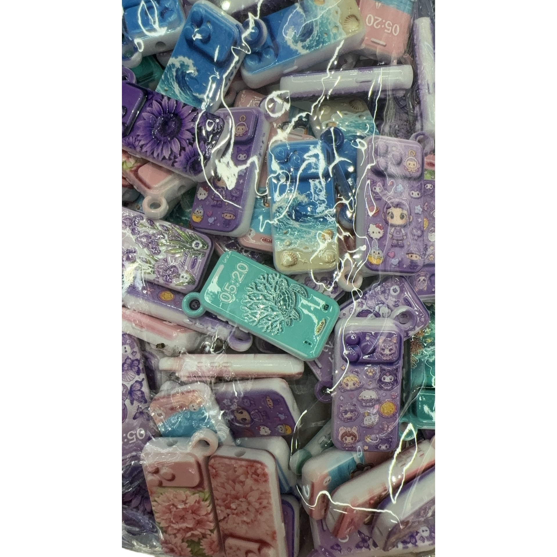 غلاف يدوي مبتكر متعدد الألوان مقاوم للسقوط مع مجموعة متنوعة من الأغلفة اليدوية Item Picture