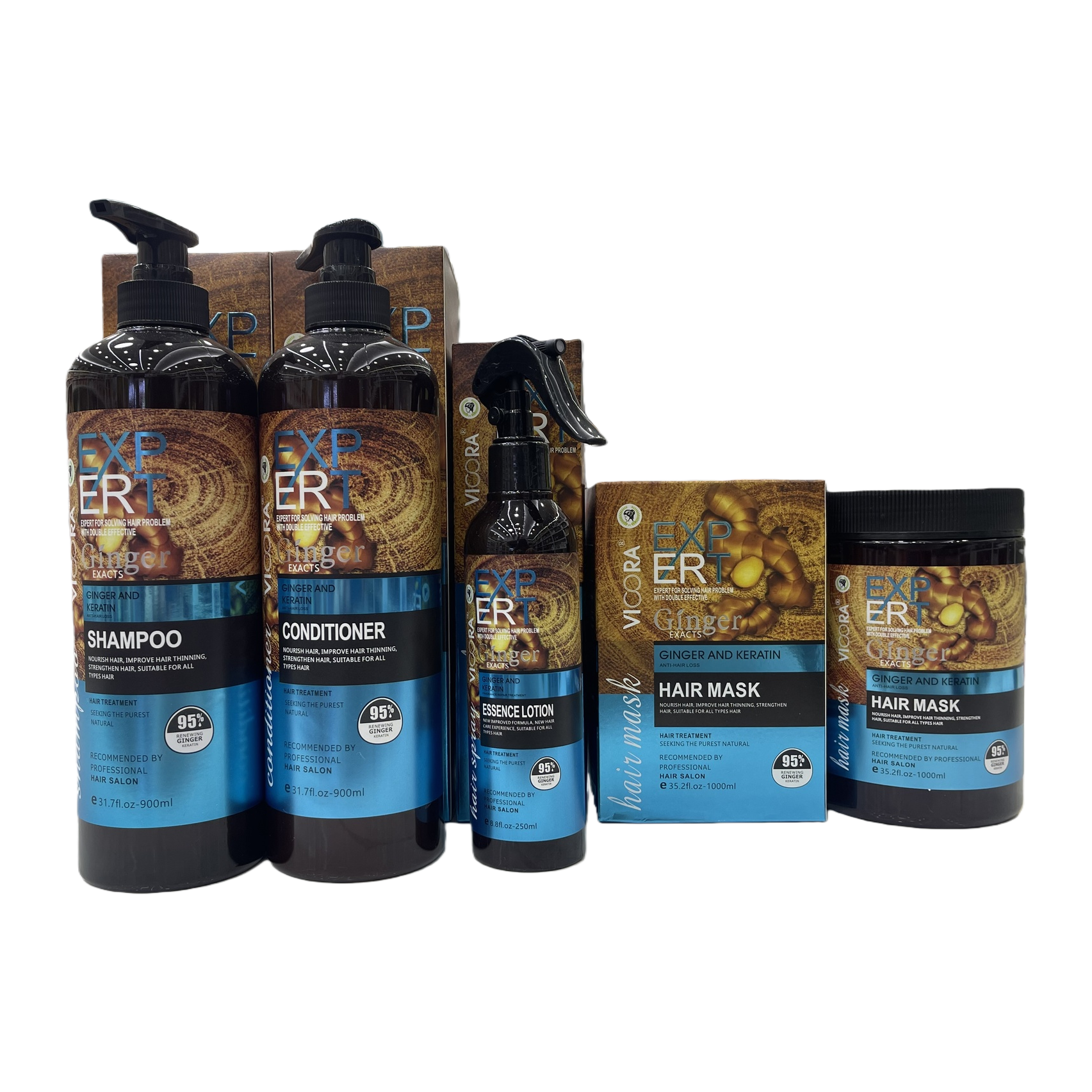 Black bottle body care set for men and women, long-lasting nourishing shampoo and body wash combination, refreshing care Item Picture