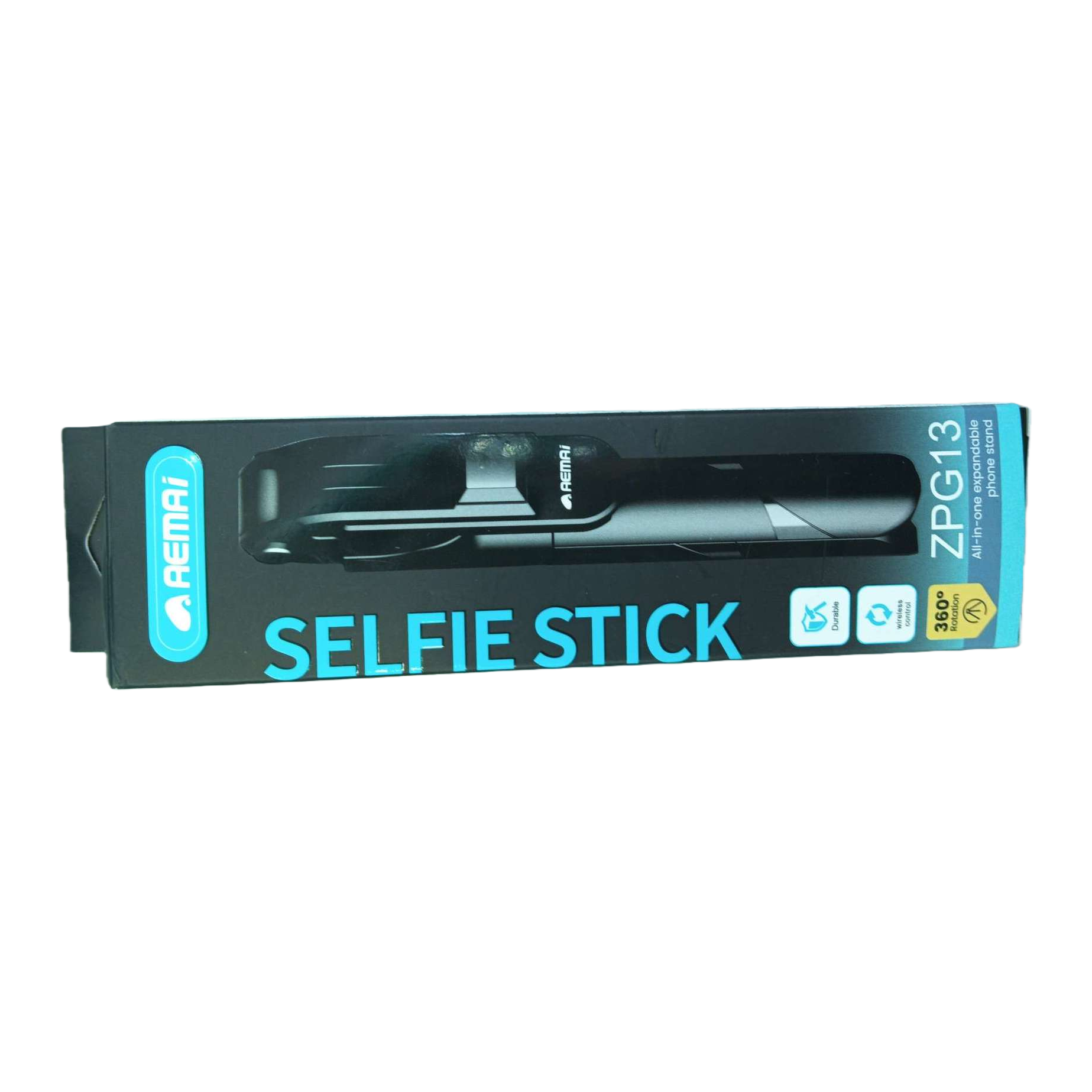 Portable black packaging box, selfie stick, multi-functional phone stand, portable photography wonder, trendy accessory Item Picture