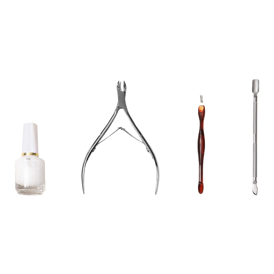 Multi-functional dead skin trimmer set, silver dead skin trimmer, dead skin fork, steel pusher softener, hand and foot keratin care tool combination Item Picture