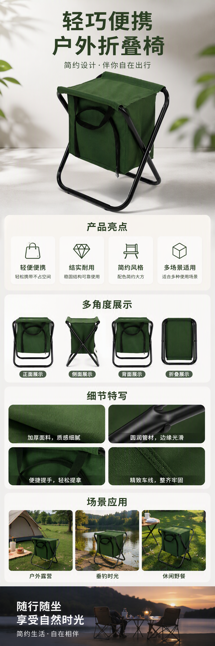 多功能折叠凳简易家具家装必备轻便便携实用多色选择详情1