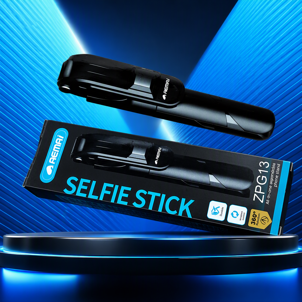 Portable black packaging box, selfie stick, multi-functional phone stand, portable photography wonder, trendy accessory Specification image