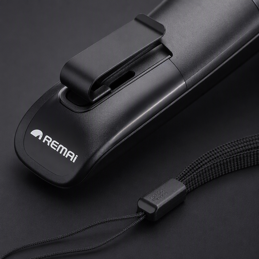 Portable black packaging box, selfie stick, multi-functional phone stand, portable photography wonder, trendy accessory Application Scenario