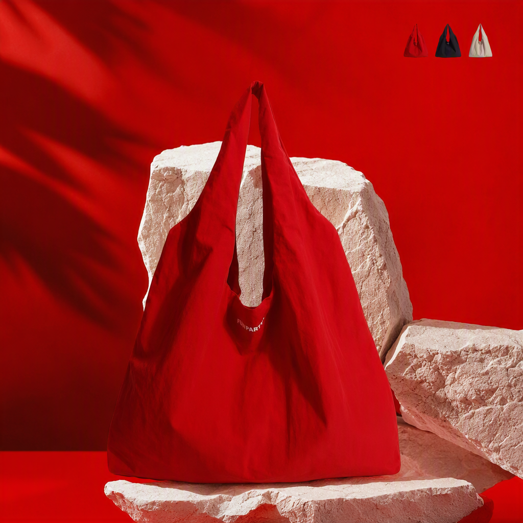 Moda bolsa de mujer de gran capacidad bolsa roja tote mano bl hombro casual versátil bolsa de tendencia mujer bolsa de compras Specification image