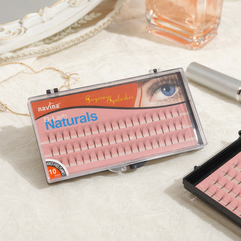 Base rosada ciliar bunch beauty set caja de almacenamiento portátil duradero denso natural maquillaje suministros details Picture