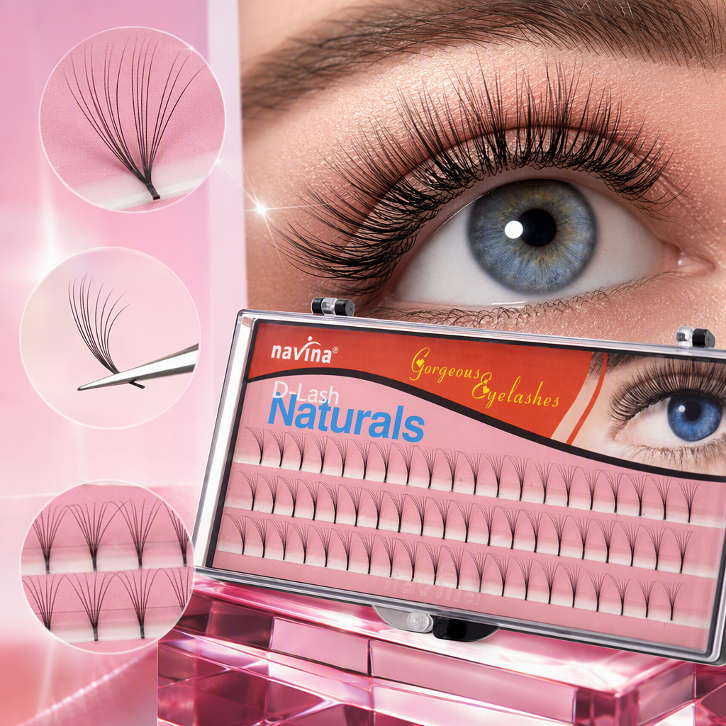 Base rosada ciliar bunch beauty set caja de almacenamiento portátil duradero denso natural maquillaje suministros Specification image