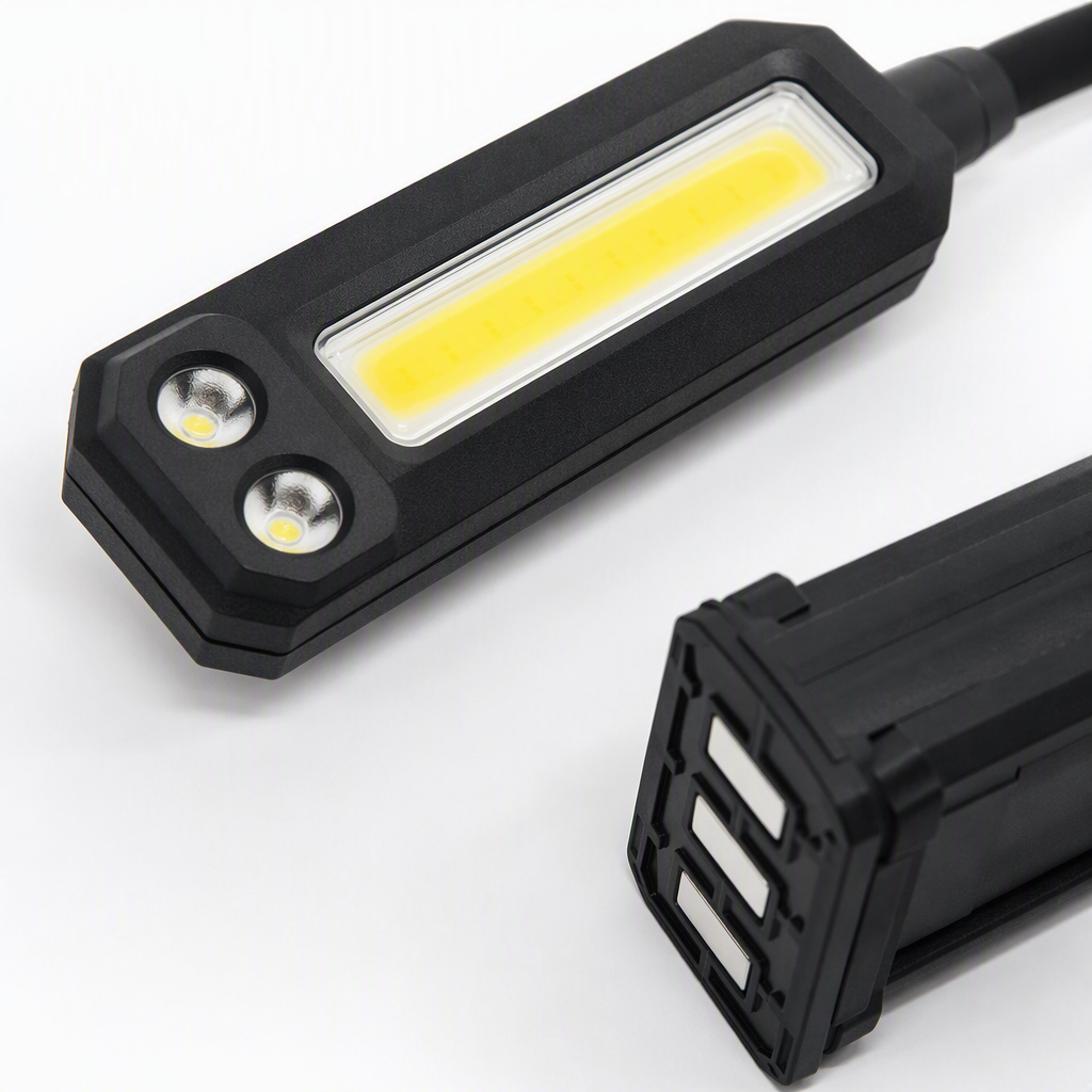 New dual-source multi-functional work light, strong magnetic electric display charging work light, outdoor work maintenance emergency work light details Picture