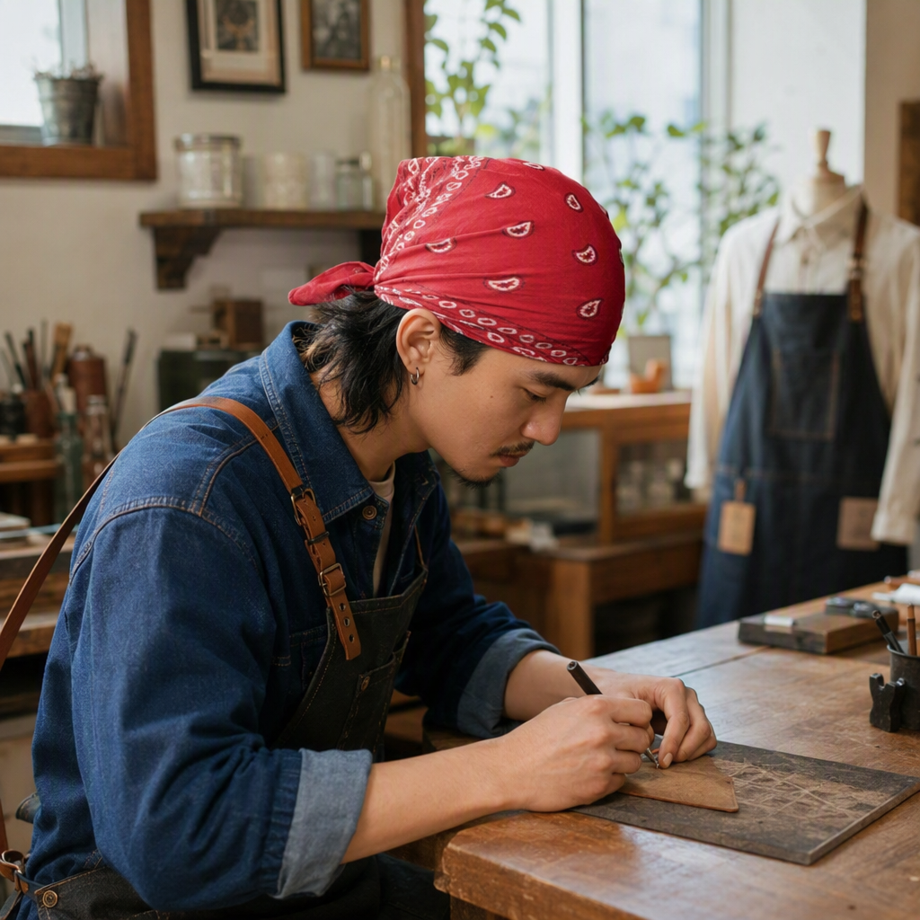 Fashion, headscarf, versatile ladies' hat details Picture