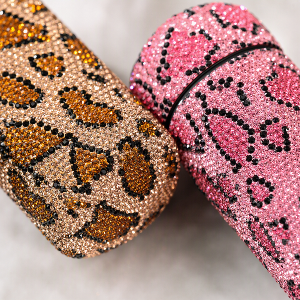 Muchos modelos leopardo diamante leopardo taza térmica hogar uso diario tienda general tazas de agua resistentes al calor creativo juego de taza de café y té simple cristal