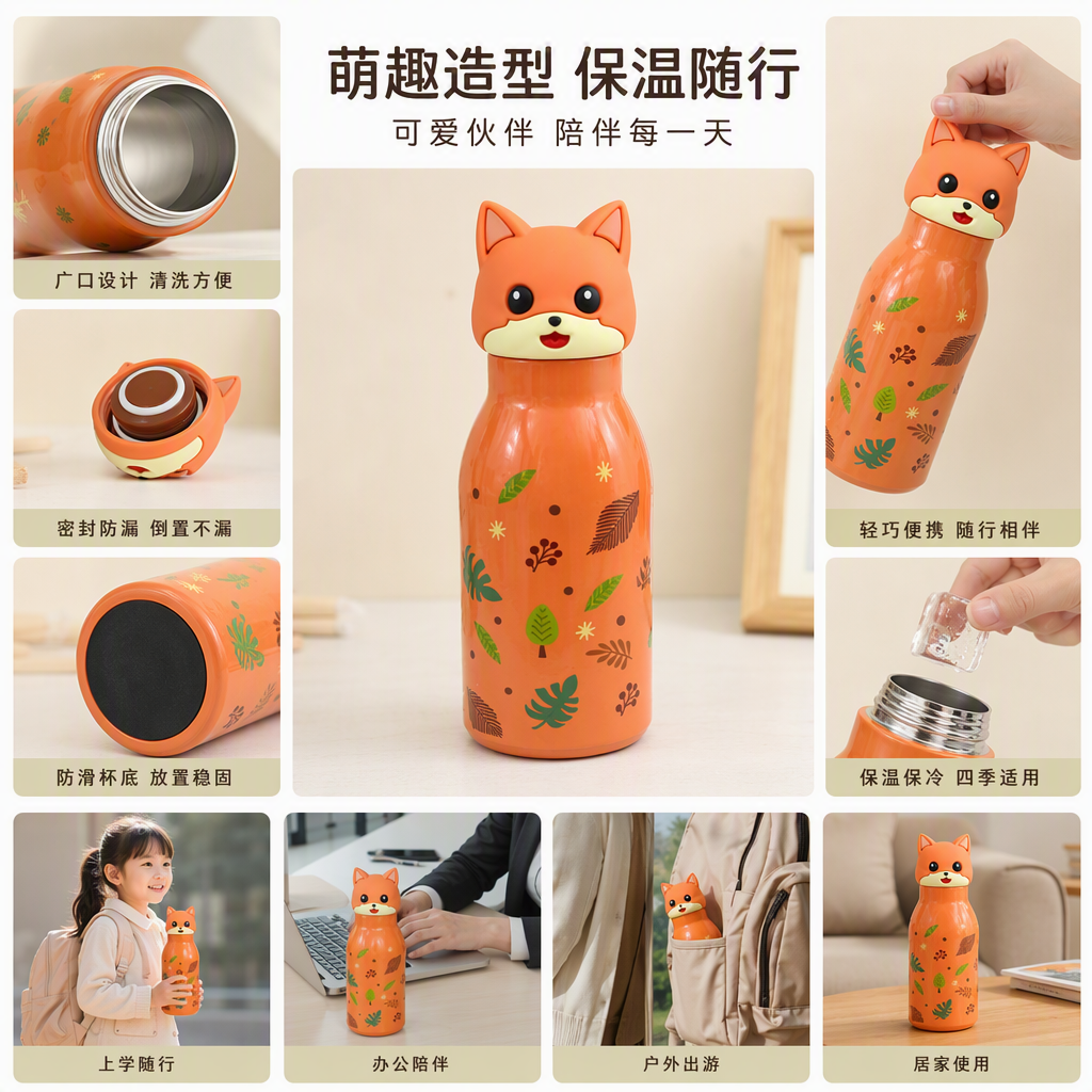 Taza de aislamiento multifuncional tazas de té portátiles para estudiantes al aire libre tazas de agua caliente para el hogar uso diario grandes almacenes tazas suministros Specification image