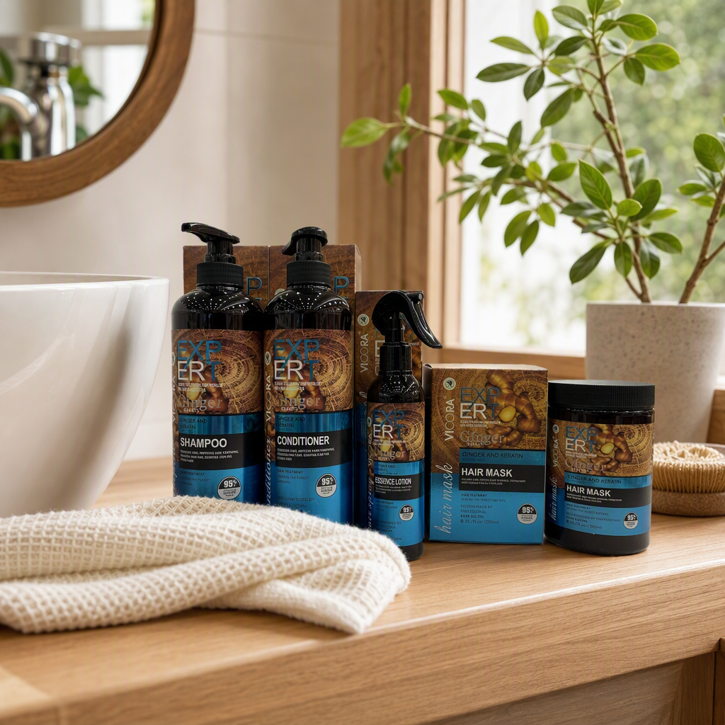 Black bottle body care set for men and women, long-lasting nourishing shampoo and body wash combination, refreshing care details Picture