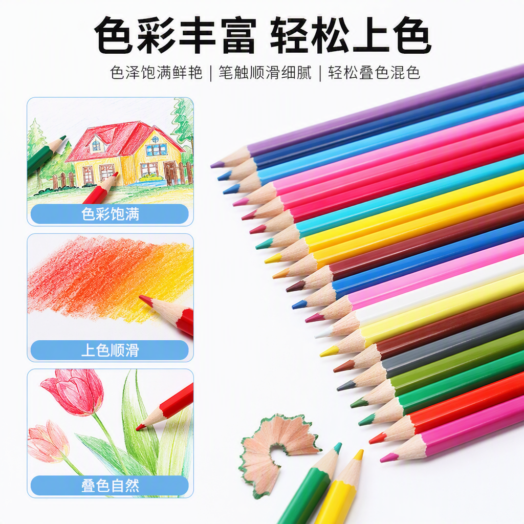 Colorful Creative Painting Pencil Set, professional drawing tools for students and children, 36-color set