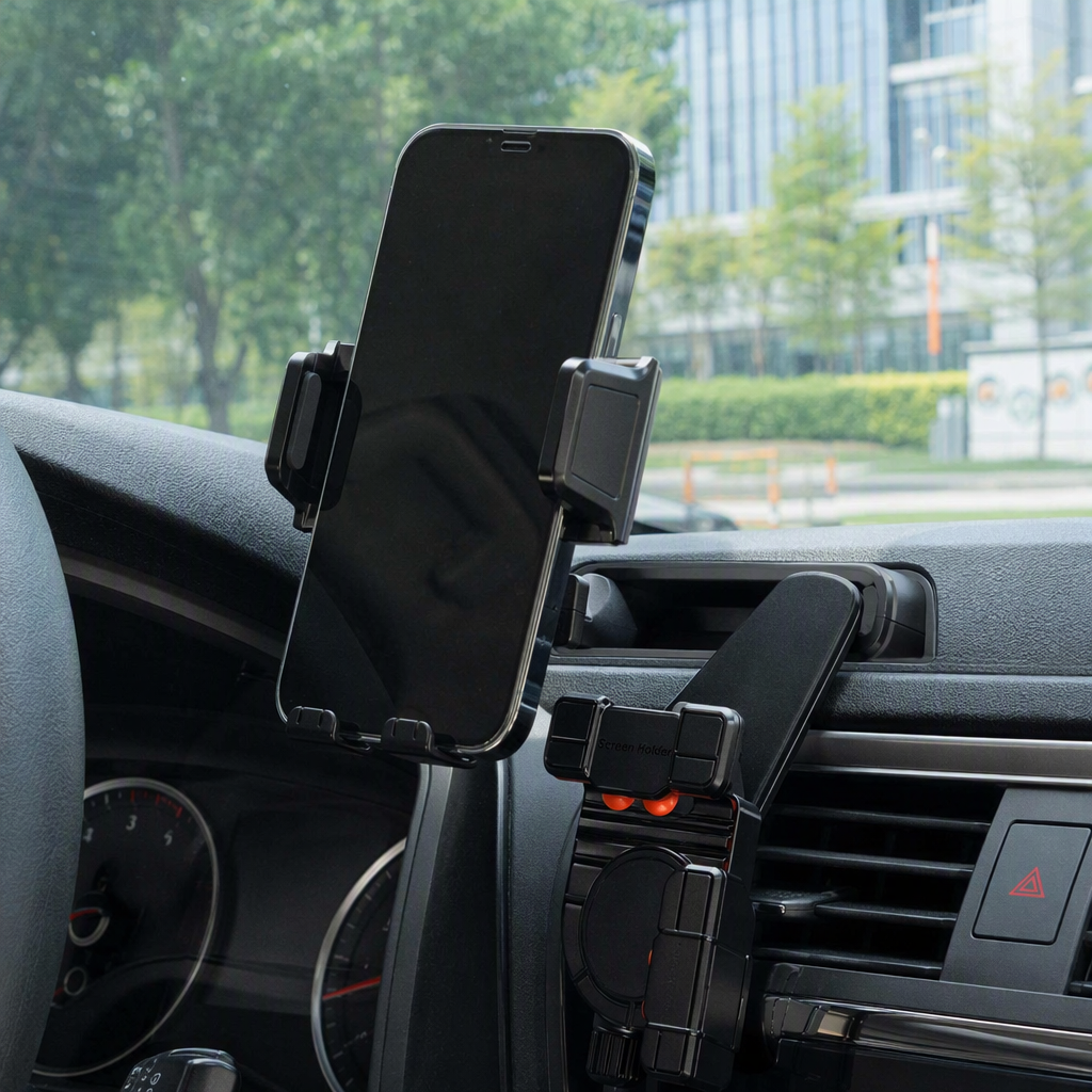 The multi-functional black car stand for car navigation and mobile phone stands is universal, convenient to install, stable and durable pic 2