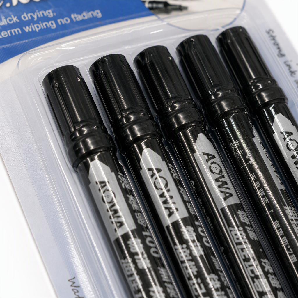 Oil-based quick-drying double-headed marker pen set, blue packaging marker pen, oil-based marker pen set, for student drawing and office use Application Scenario
