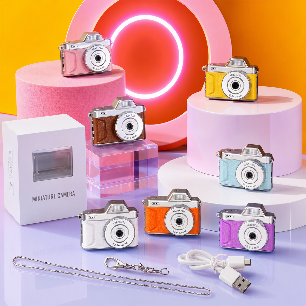 Colorful mini digital camera for portable and creative shooting of high-definition gifts for children and students in various colors Specification image