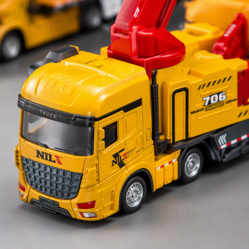 Colorful engineering truck model series children's toys assembly fun collection display figurine model gifts Application Scenario
