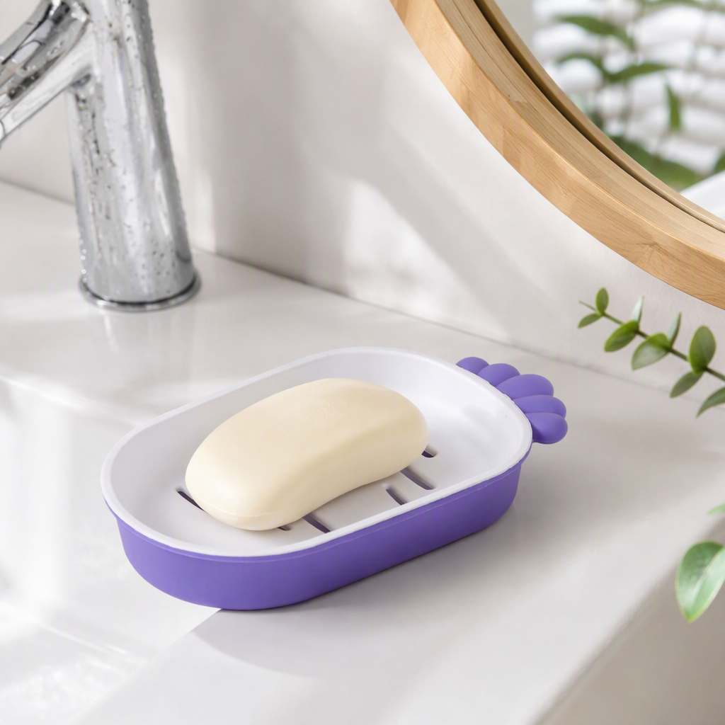Púrpura zanahoria forma jabón caja de almacenamiento creativo lindo hogar accesorios de baño contenedor de almacenamiento embalaje de regalo details Picture