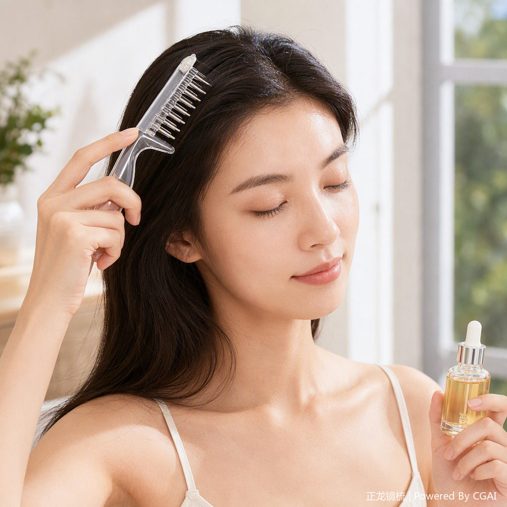 透明塑料发梳便携梳子防静电梳理梳光滑顺发梳子便携式清洁易携带详情2