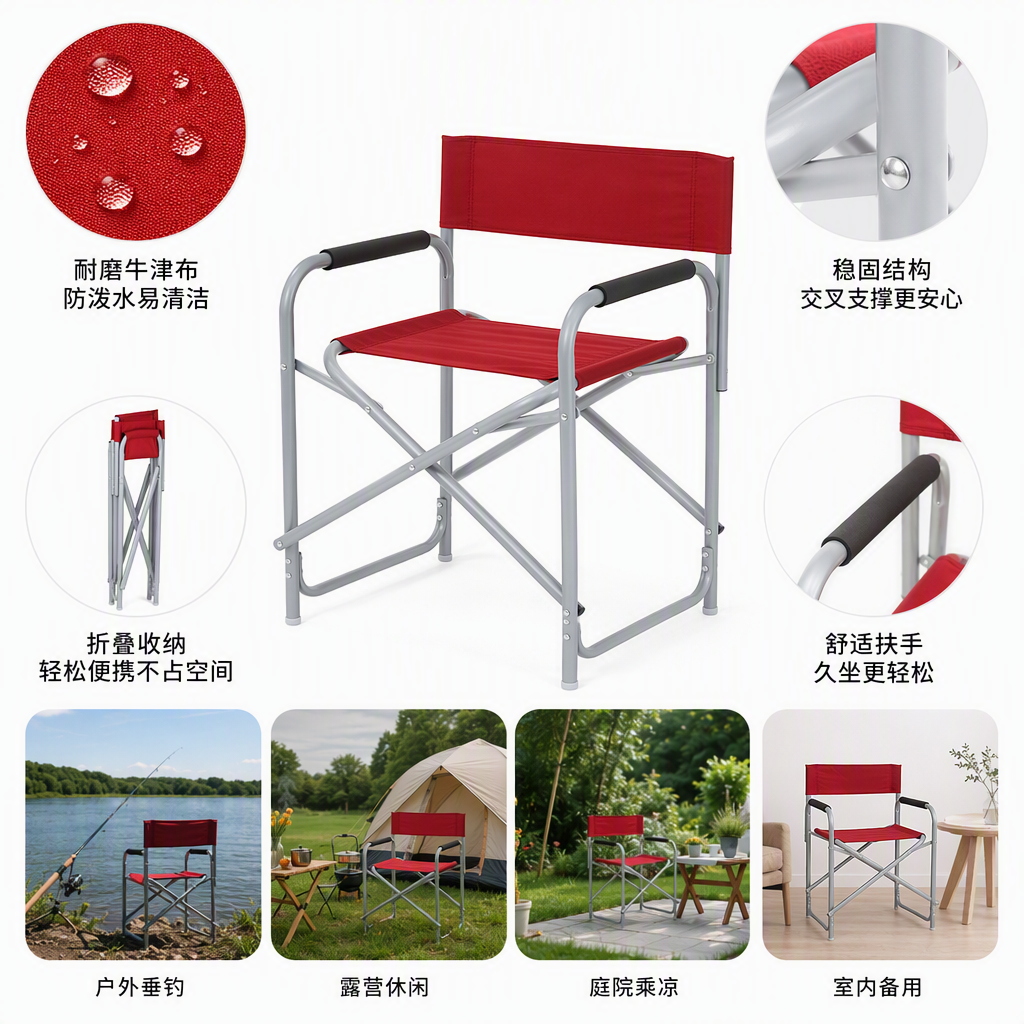 多功能便携折叠椅简约家用休闲办公户外便携式轻便家具