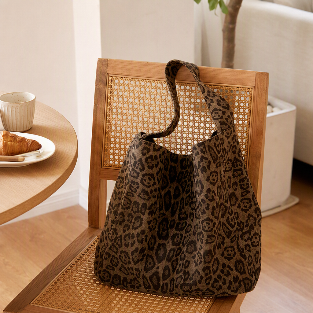 White polka dot tote bag, hand and shoulder, casual and versatile, large-capacity trendy women's bag, simple and fashionable shopping bag. 141016416 details Picture