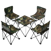 Multi-functional outdoor folding table and chair, leisure home decoration building materials, outdoor leisure furniture, portable, convenient and durable combination set details Picture
