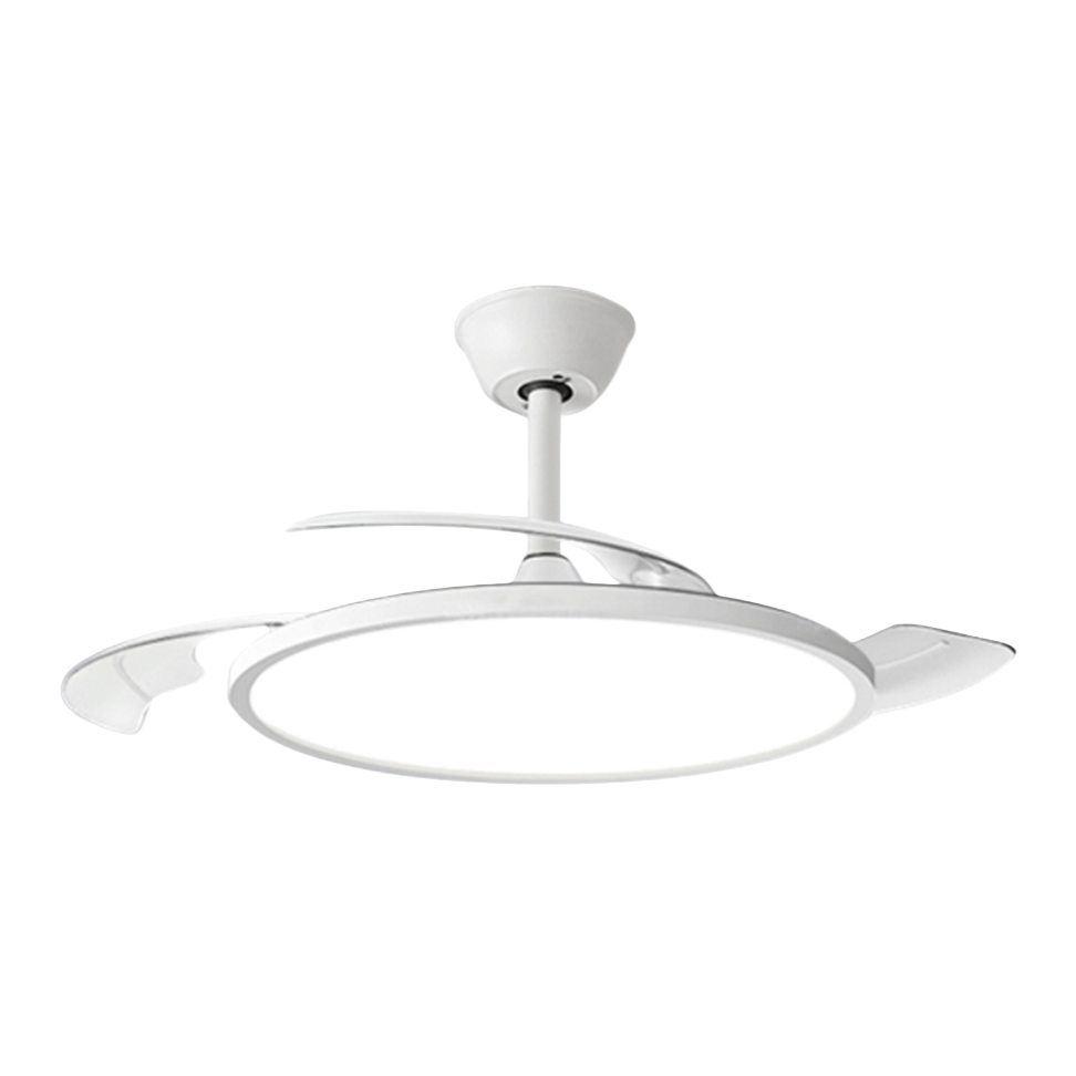 Moderno y minimalista ventilador lámparas lámparas iluminación sala de estar dormitorio techo iluminación ahorro de energía silencioso hogar lámparas Application Scenario