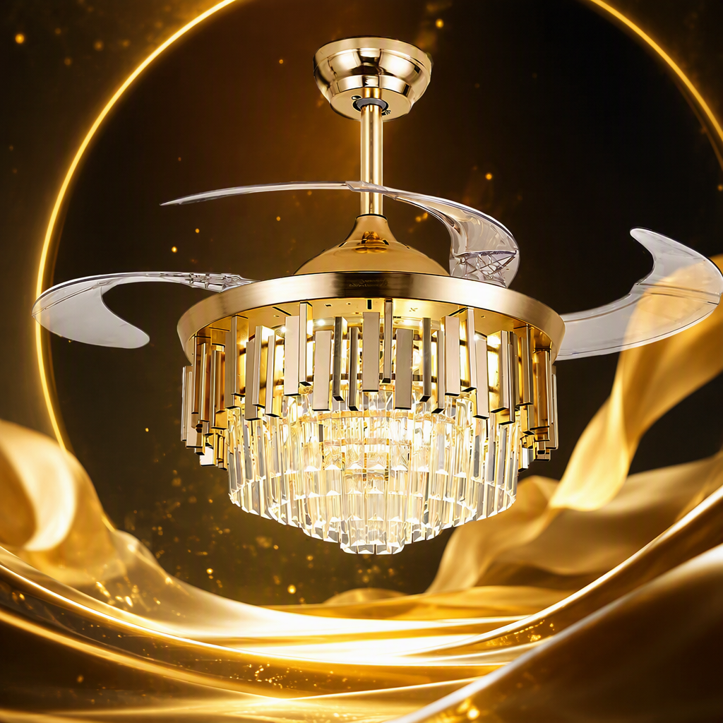 The multi-functional household ceiling fan is cool in summer and warm in winter, quiet and energy-saving. It is a high-quality silent fan for two seasons details Picture