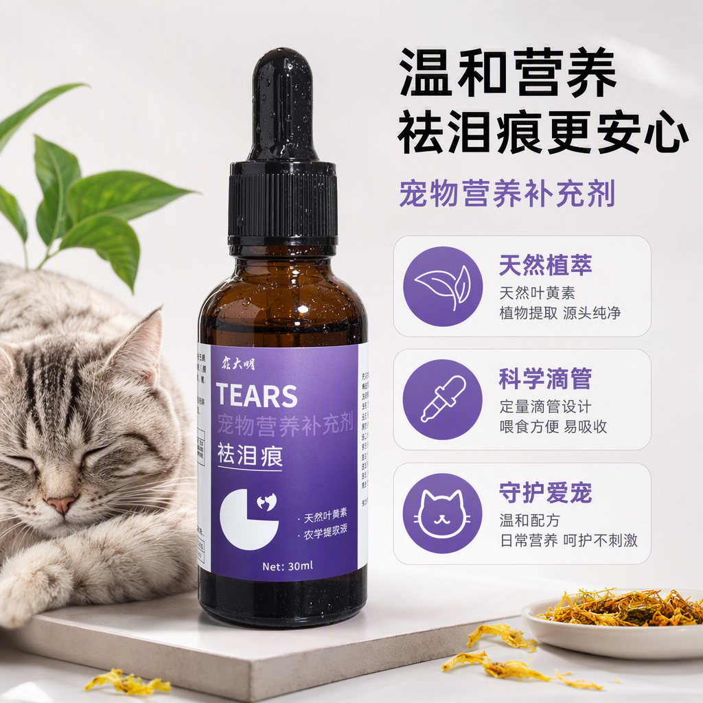 Tianzhi Extract Easily absorbable Supplement for removing tear stains from pets, cats and dogs