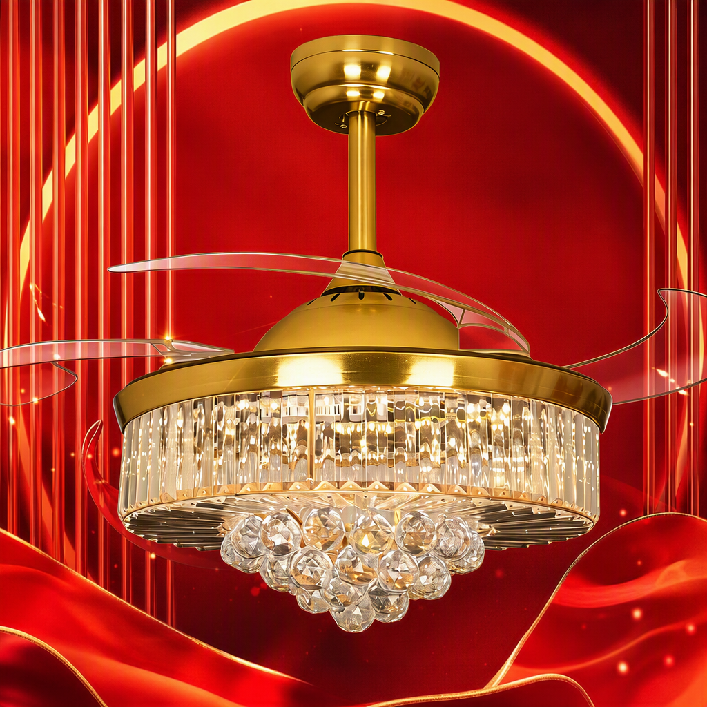 The multi-functional silent and energy-saving ceiling fan is suitable for home use in summer, providing cool air circulation for two seasons. It features a simple style details Picture