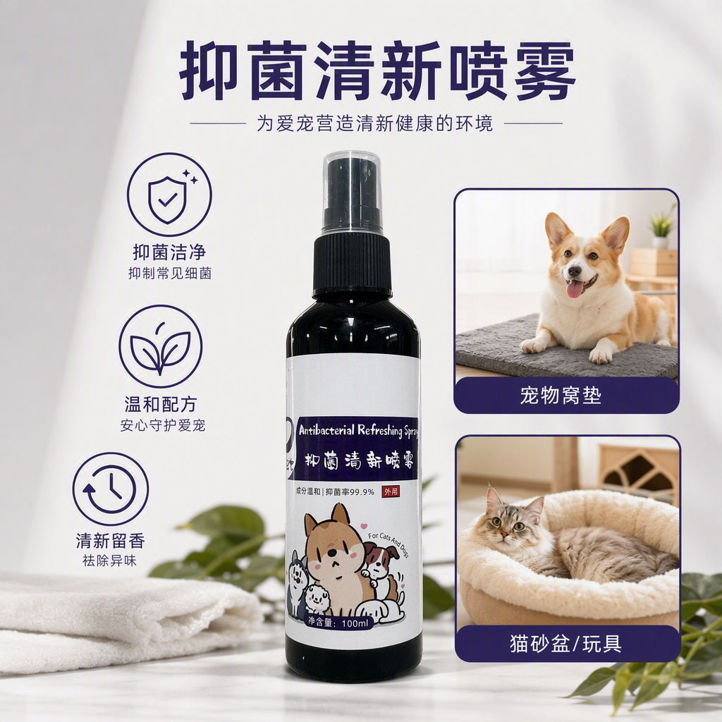 Pet puppy fresh ingredientes spray suave