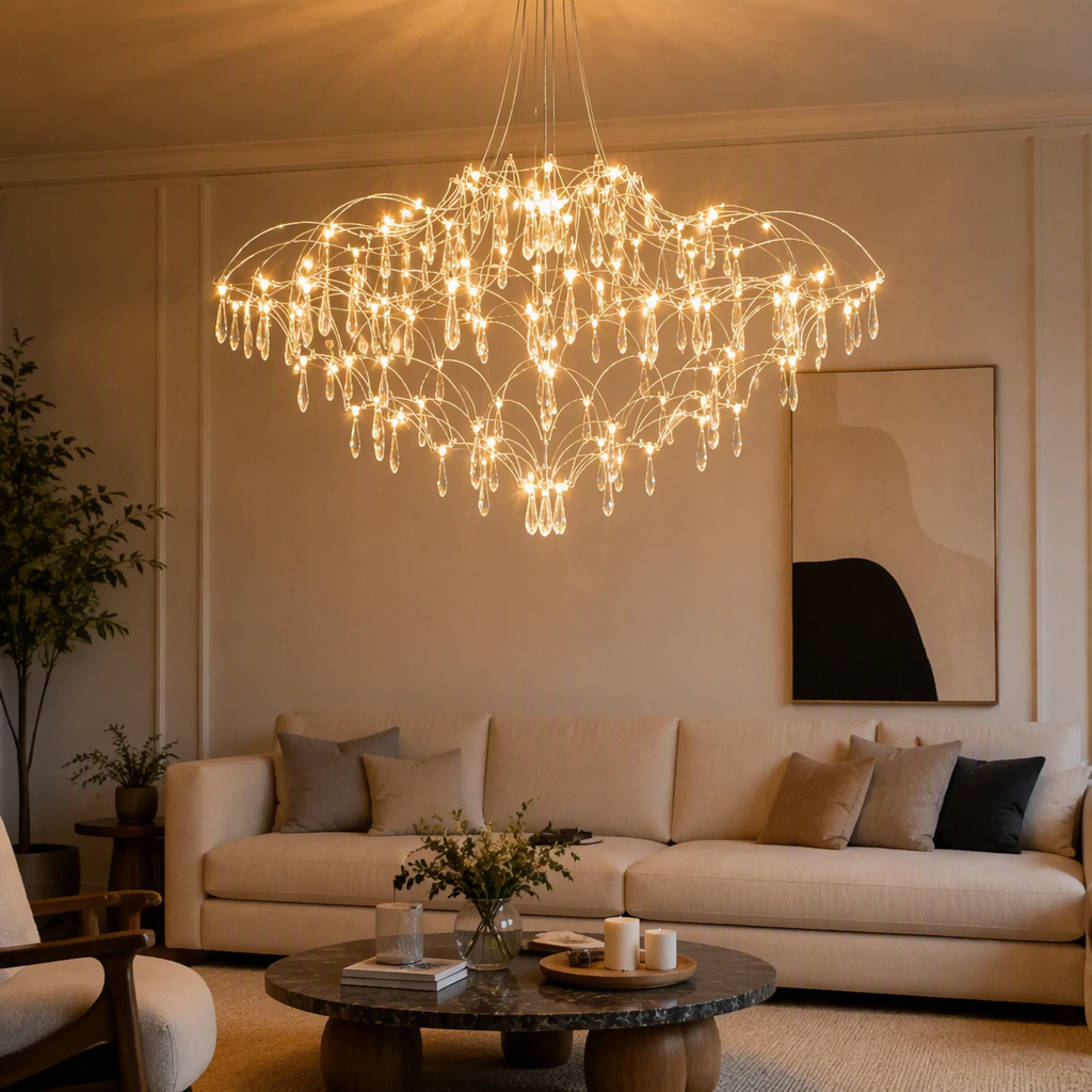 Modern and simple household chandeliers, creative lighting fixtures for living rooms, dining rooms and bedrooms, creating a warm and cozy atmosphere Specification image