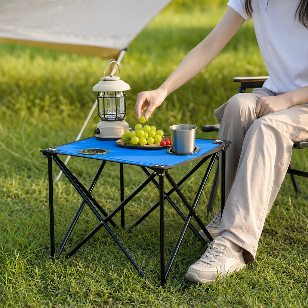 The multi-functional folding table is a simple home and office dining table, portable and convenient. It is a multi-purpose furniture with easy storage Specification image