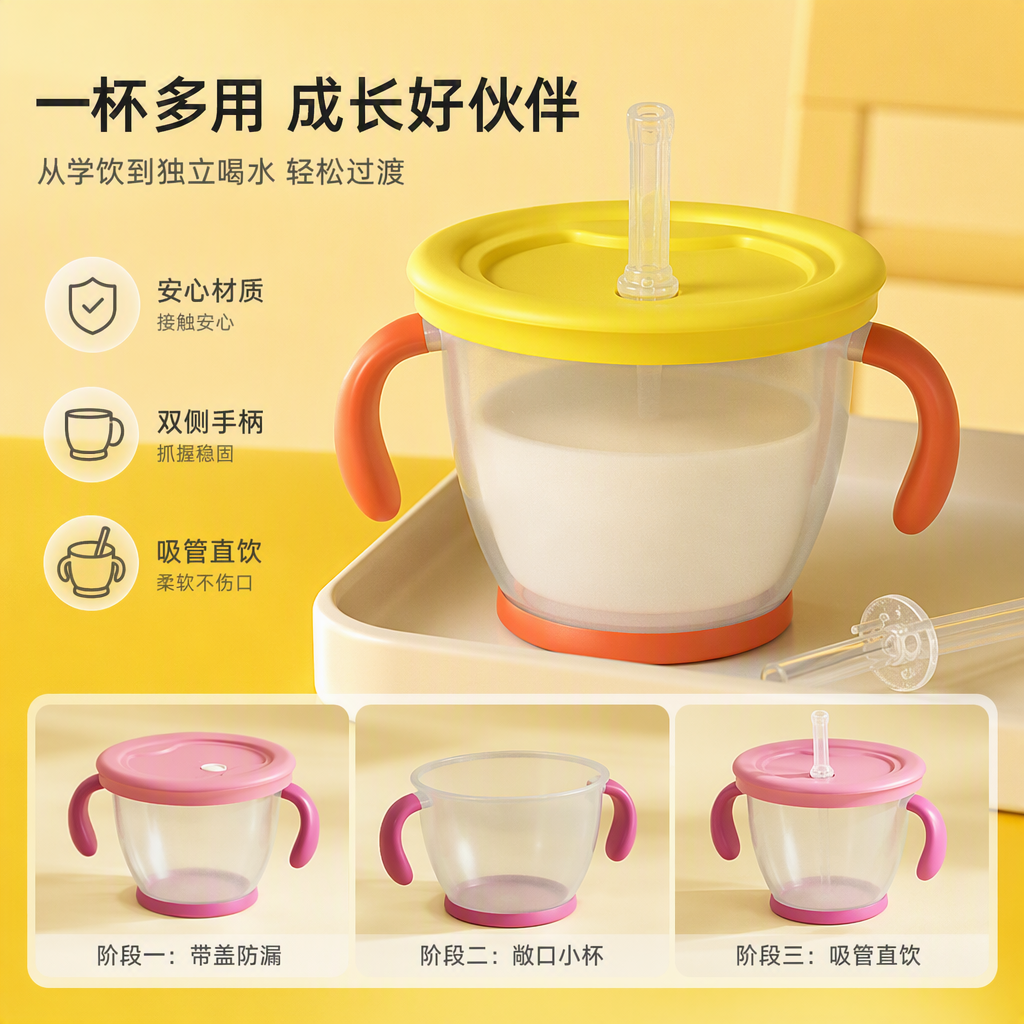 【OSEO】26Q3#XTQ6343-S婴儿PP塑料奶瓶母婴用品防摔耐热宝宝喂养瓶儿童用品