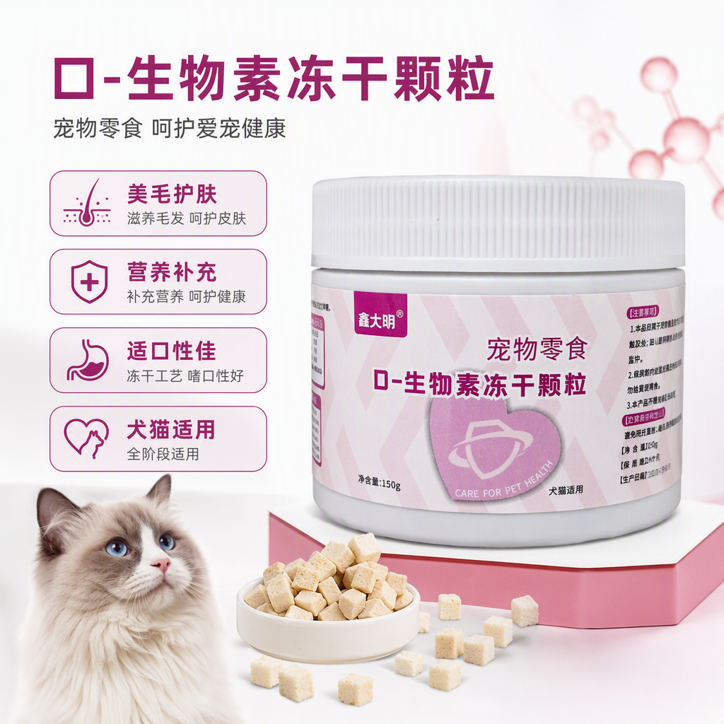 Mascotas cachorros y gatitos belleza cabello cuidado de la piel palatabilidad mejor D- alimentos cocinados liofilizados