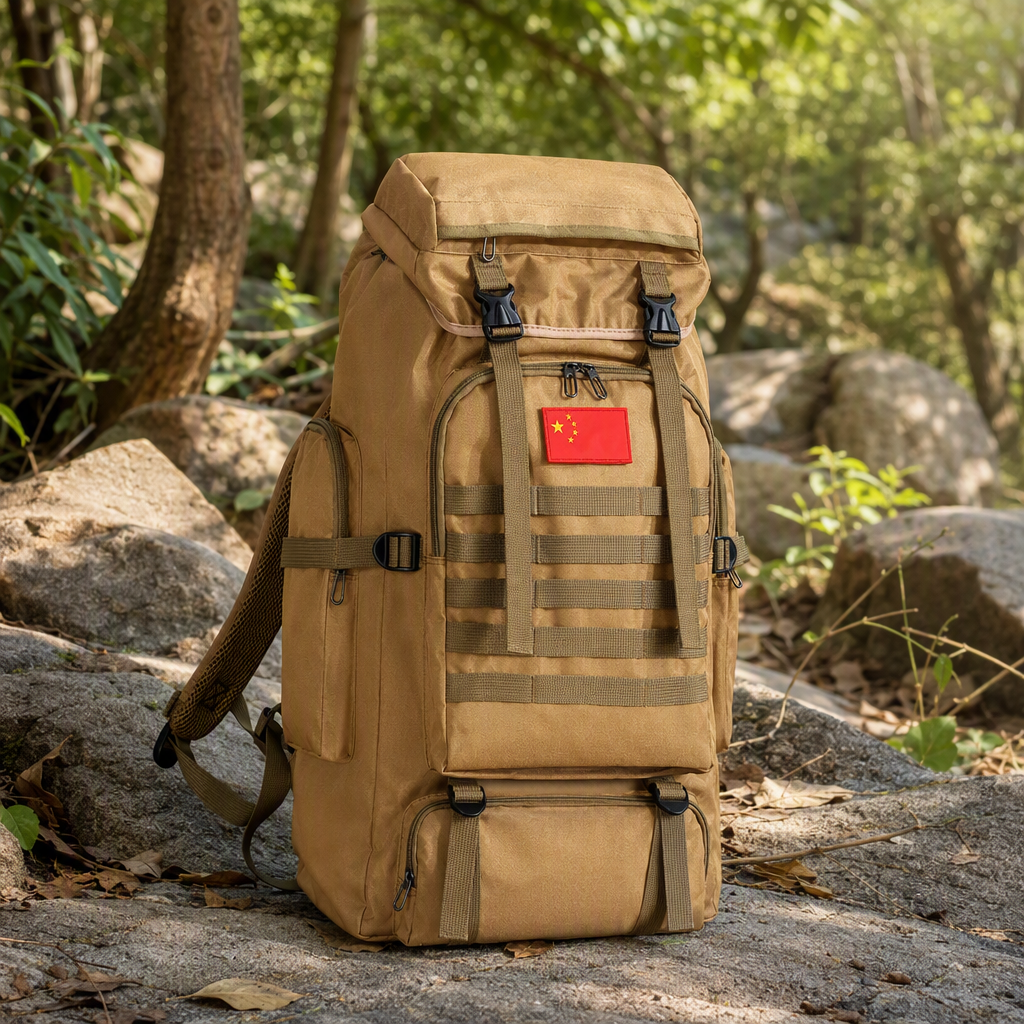 Multifuncional resistente al desgaste khaki mochila táctica al aire libre viaje mochila de montaña mochila deportiva hombre bolsa de ocio details Picture
