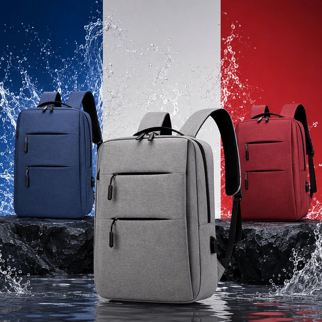 Fashionable and casual grey backpack with large capacity for students, suitable for both men and women, a trendy travel backpack Specification image