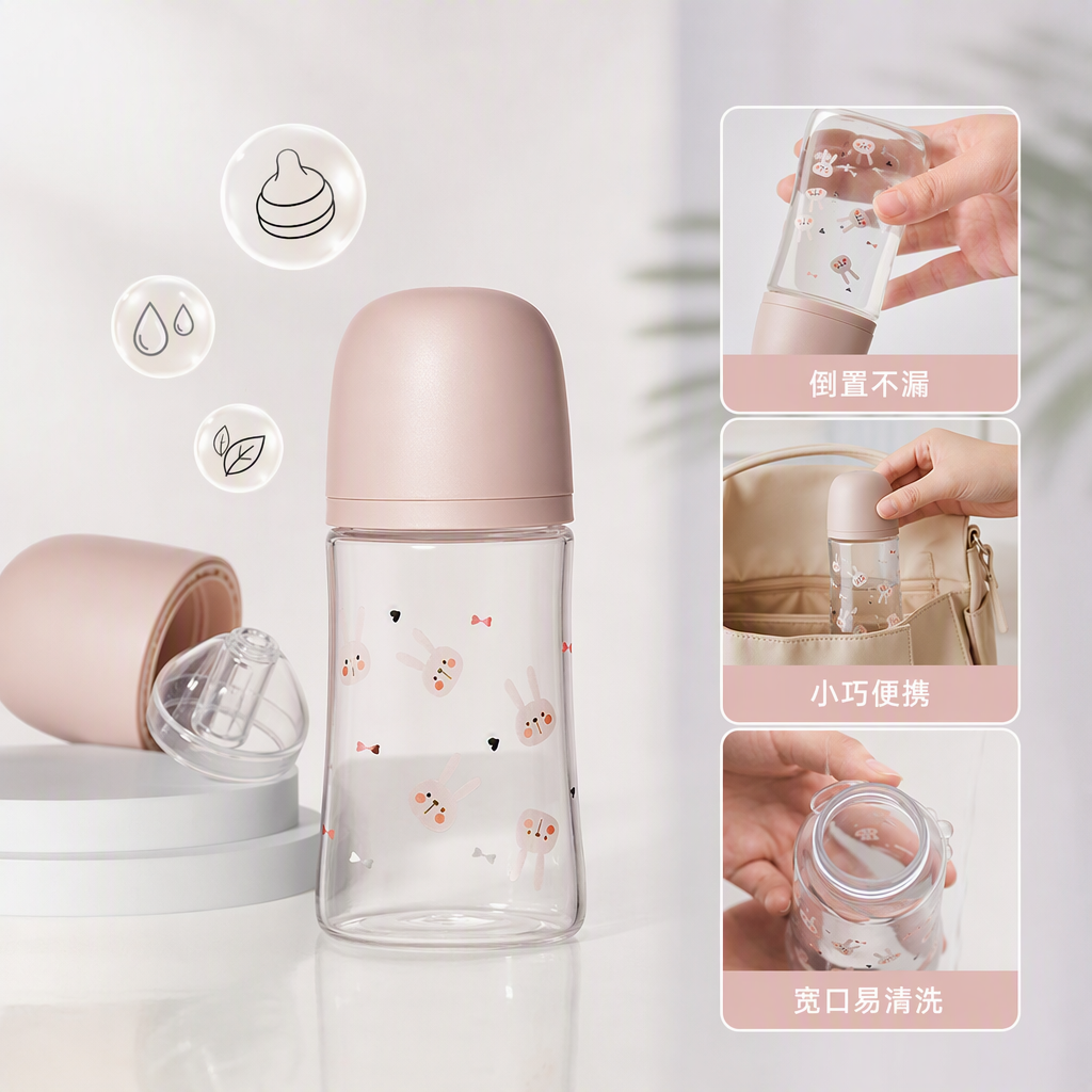 【OSEO】26Q3#XTQ6015 Baby and mother bottle, a safe, durable and multi-functional baby feeding product for children and infants details Picture