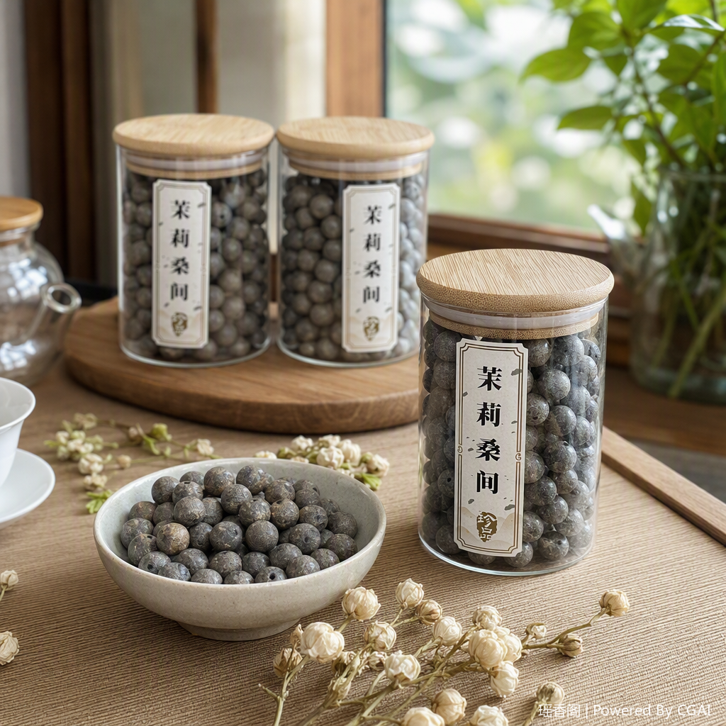 天然药香珠 手工串珠散珠 文玩配饰珠子瑶香阁#0.8绿雪含香散珠详情2