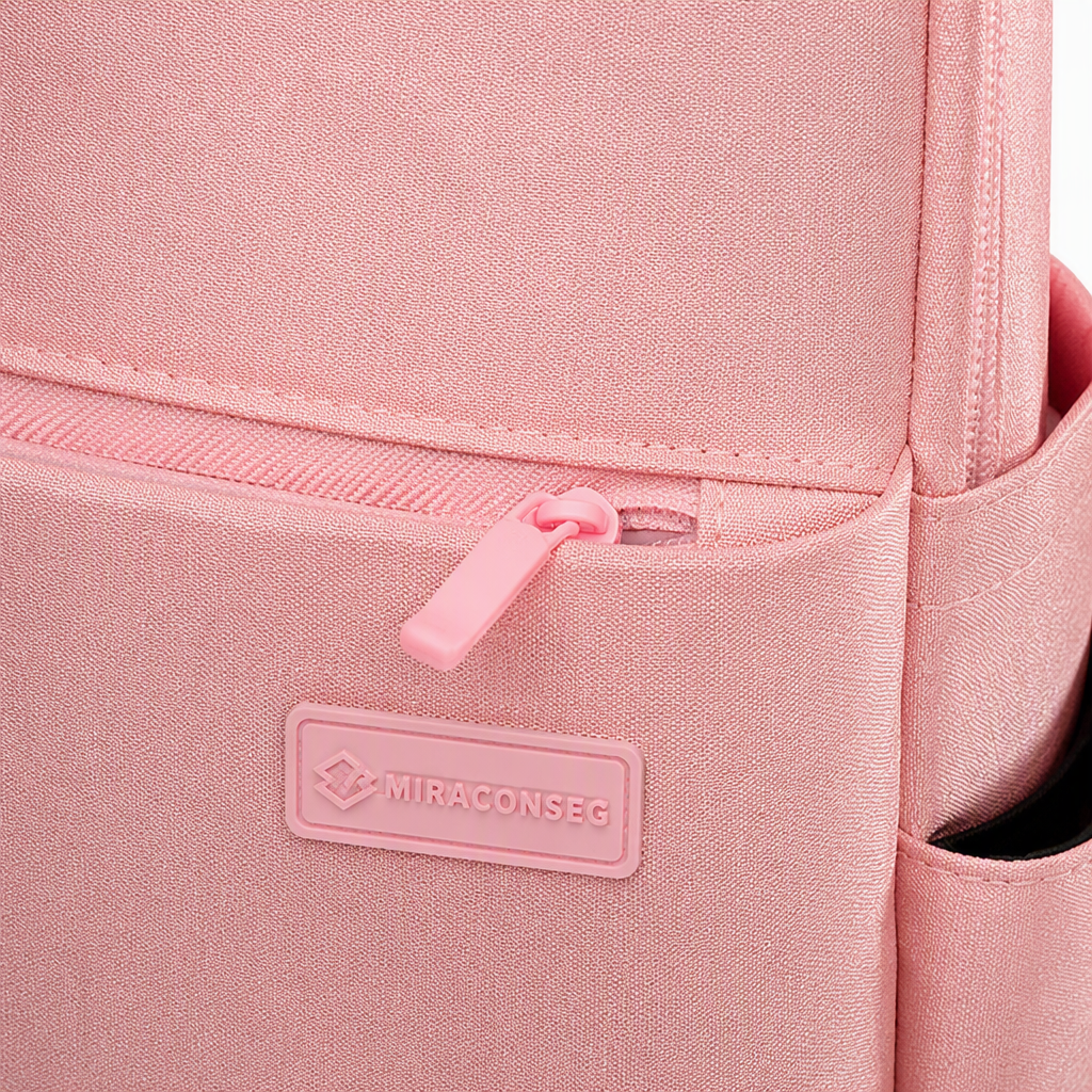 Fashionable and versatile pink backpack for women, Korean version casual student hand-held large-capacity trendy travel bag for women Application Scenario