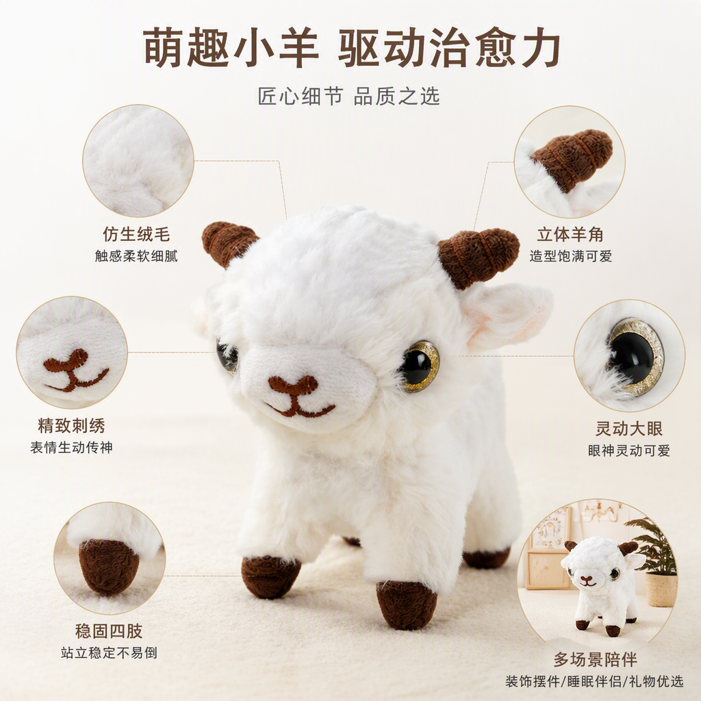 Cute plush doll, plush pillow, children's toy, soft and adorable doll gift collection Application Scenario