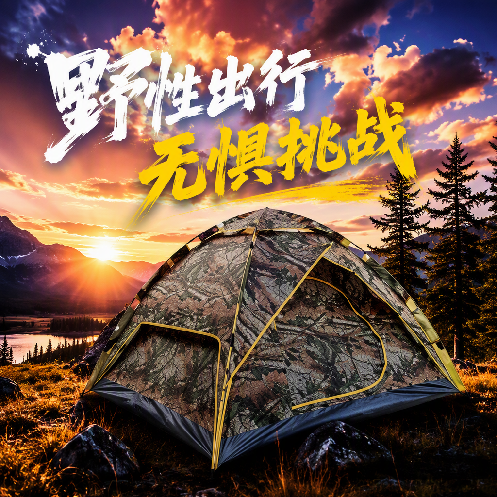 Mountain camping tent canopies, outdoor windproof and rainproof tent accessories, multi-functional sunshade and rain protection products