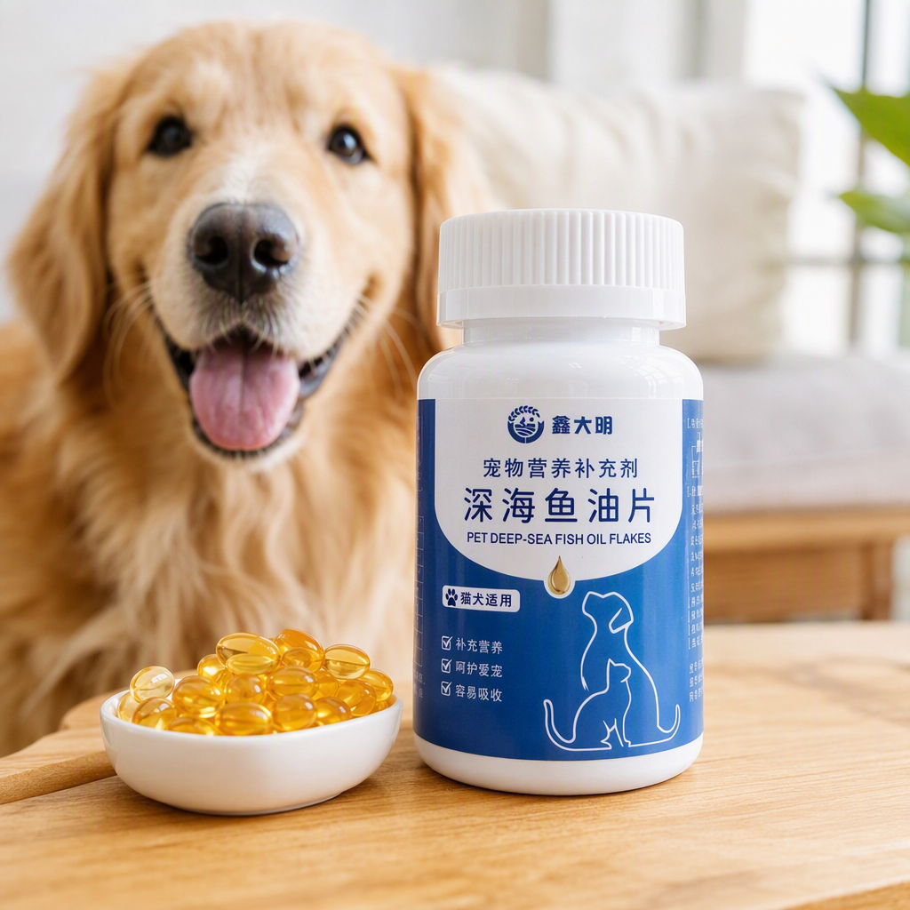 Mascotas gatitos cachorros peces de mar profundo tabletas de aceite suplementos nutricionales vitaminas de salud cápsulas blandas details Picture