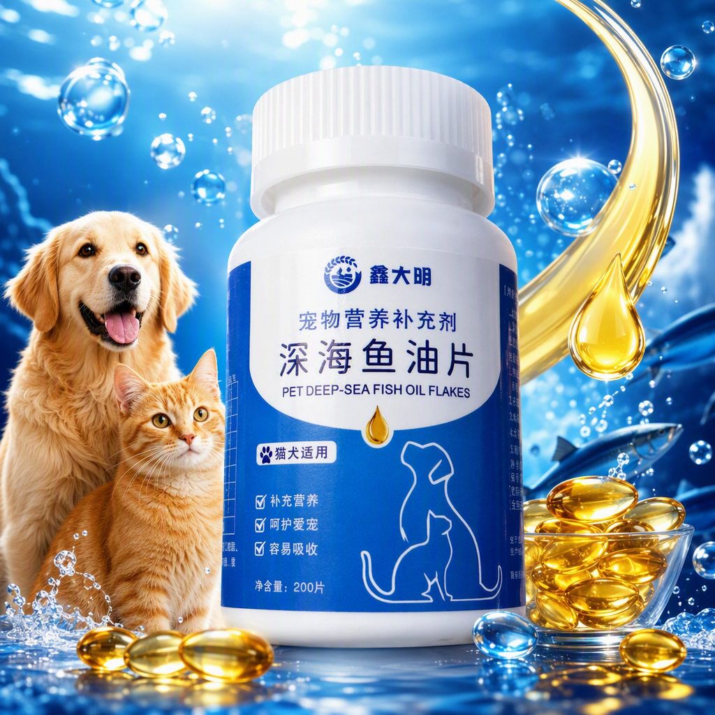 Mascotas gatitos cachorros peces de mar profundo tabletas de aceite suplementos nutricionales vitaminas de salud cápsulas blandas Specification image