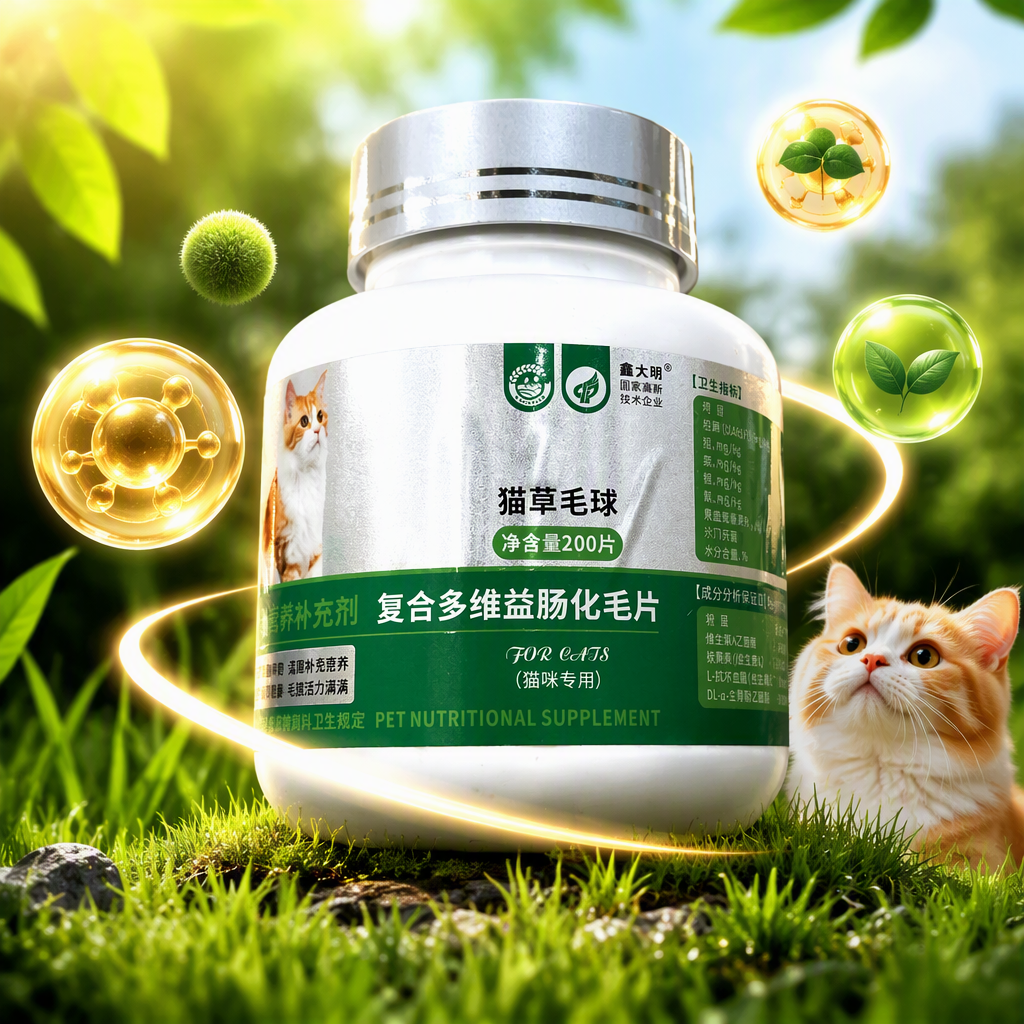 Multi-dimensional nutritional Intestinal Tablets for Pet kittens to Dissolve hairballs, benefit the intestines and protect the stomach Specification image