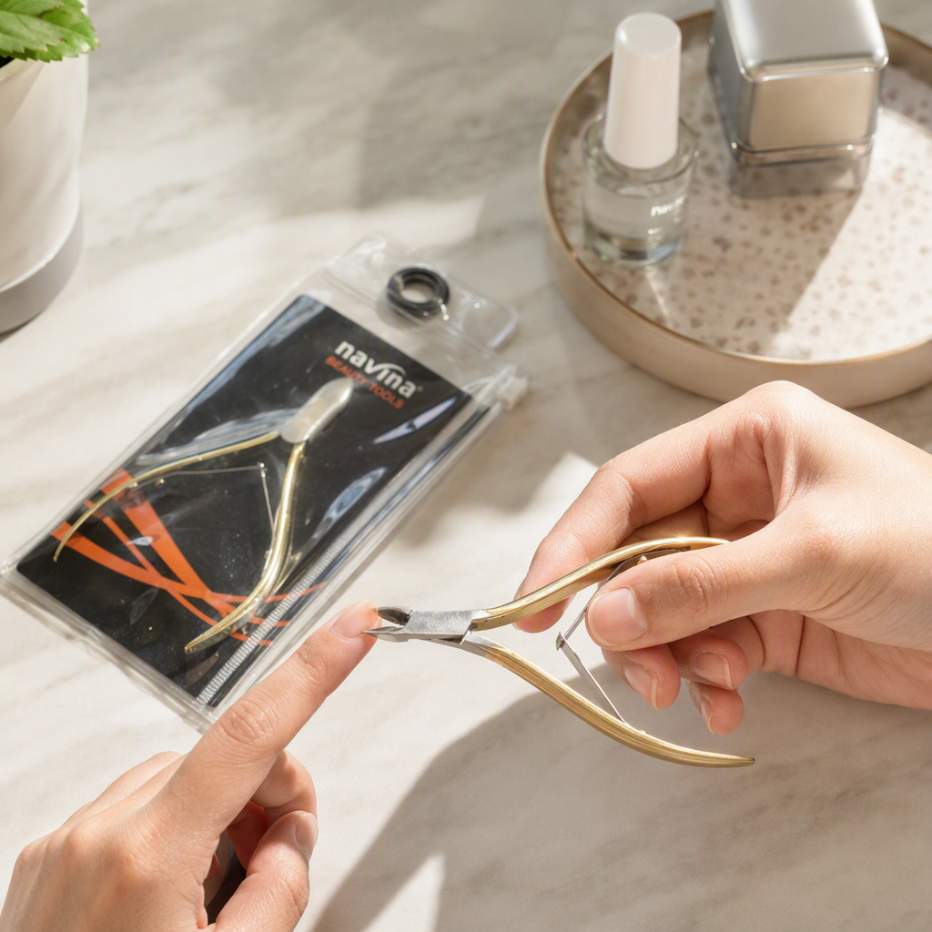 Golden nail pliers, nail trimming tools, nail clippers, nail trims, nail care supplies, suitable for adults and children, durable and portable details Picture