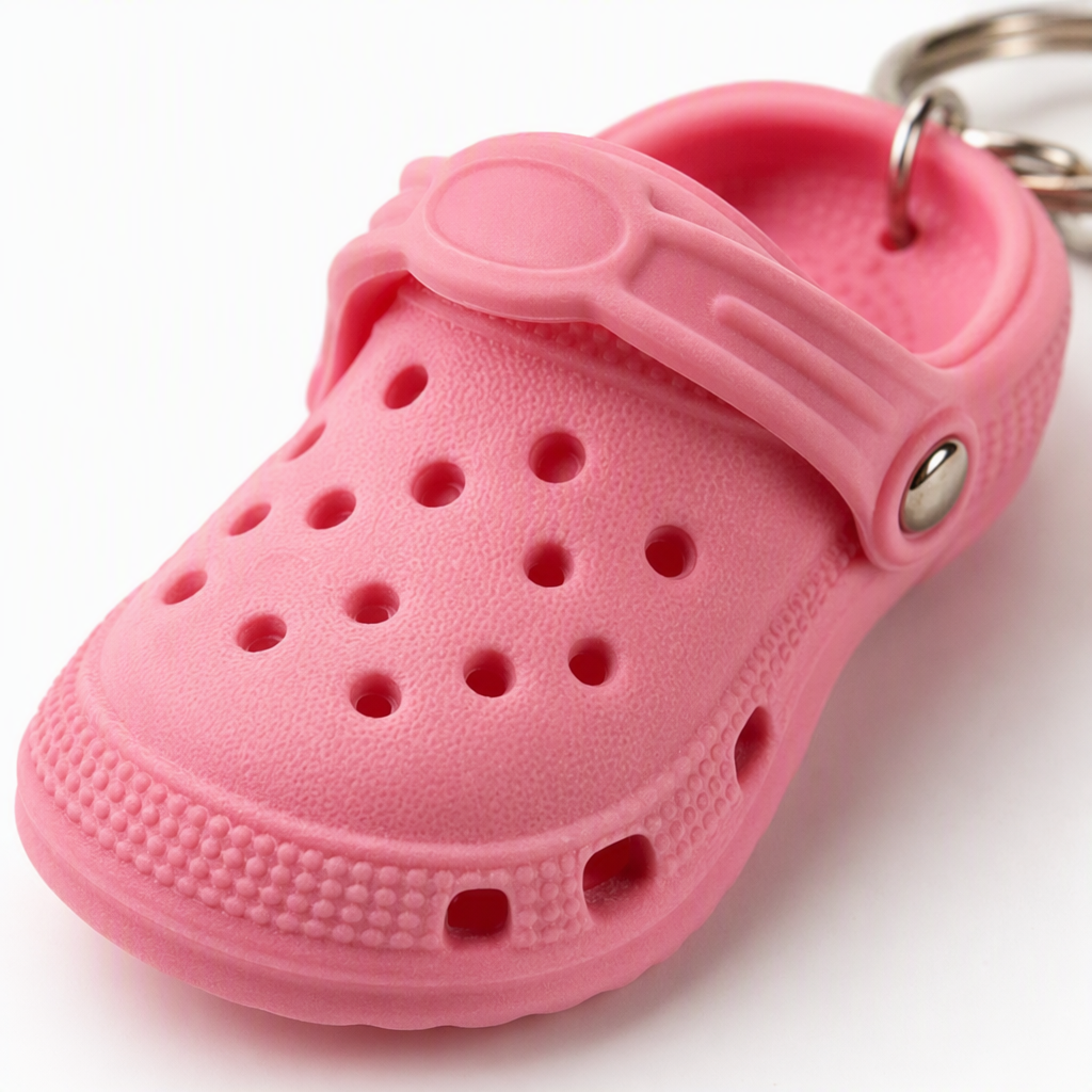 Colorful crocs shaped keychains, cute and creative pendants, fashionable and individual key chains, gift accessories, keychains, keychains, doll pendants, light bear pendants, mirror keychains, sand mirror keychains Application Scenario