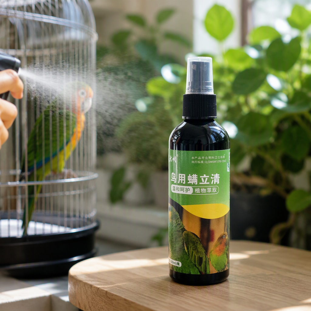 Mascotas aves acaricidas extracto vegetal cuidado suave spray details Picture
