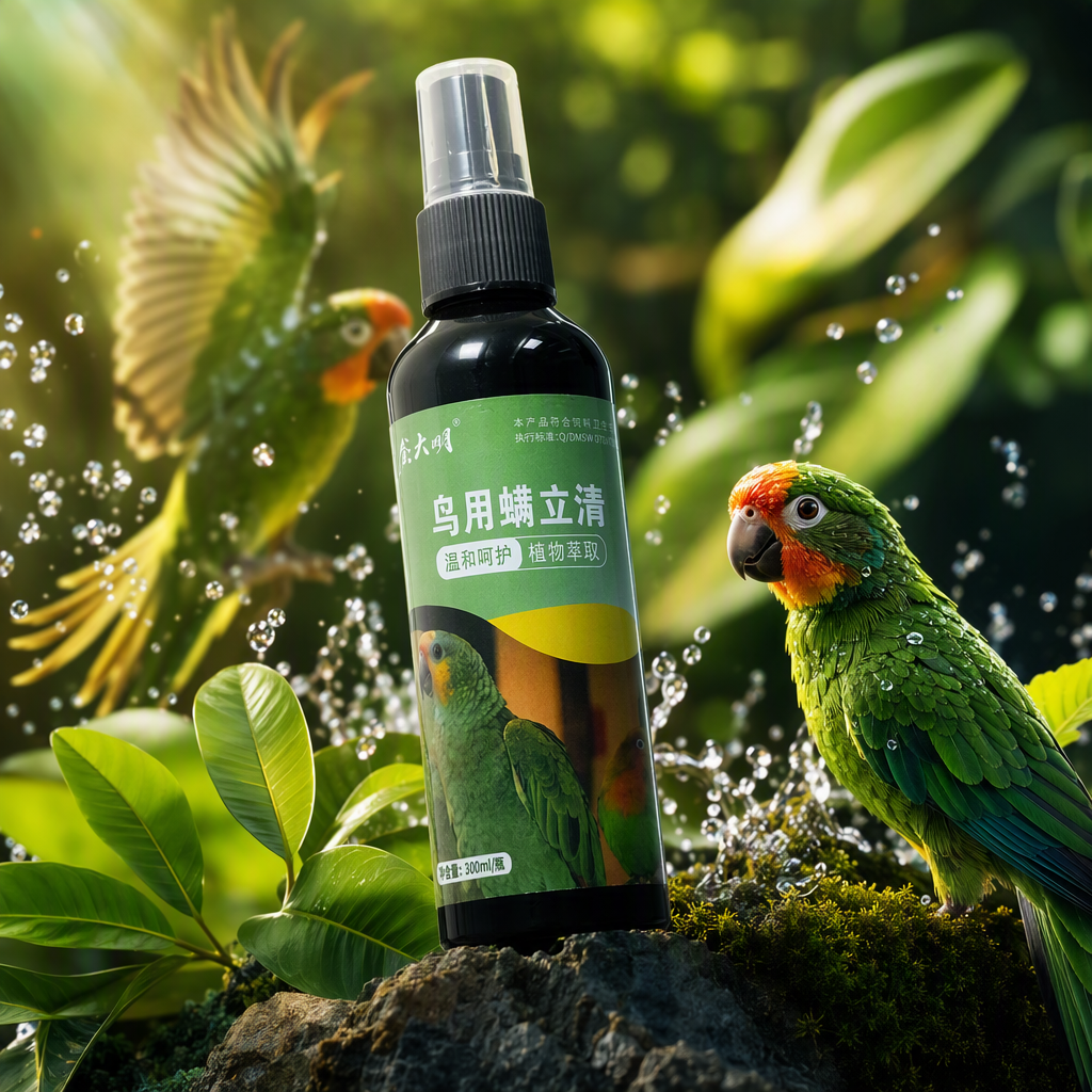 Mascotas aves acaricidas extracto vegetal cuidado suave spray Specification image