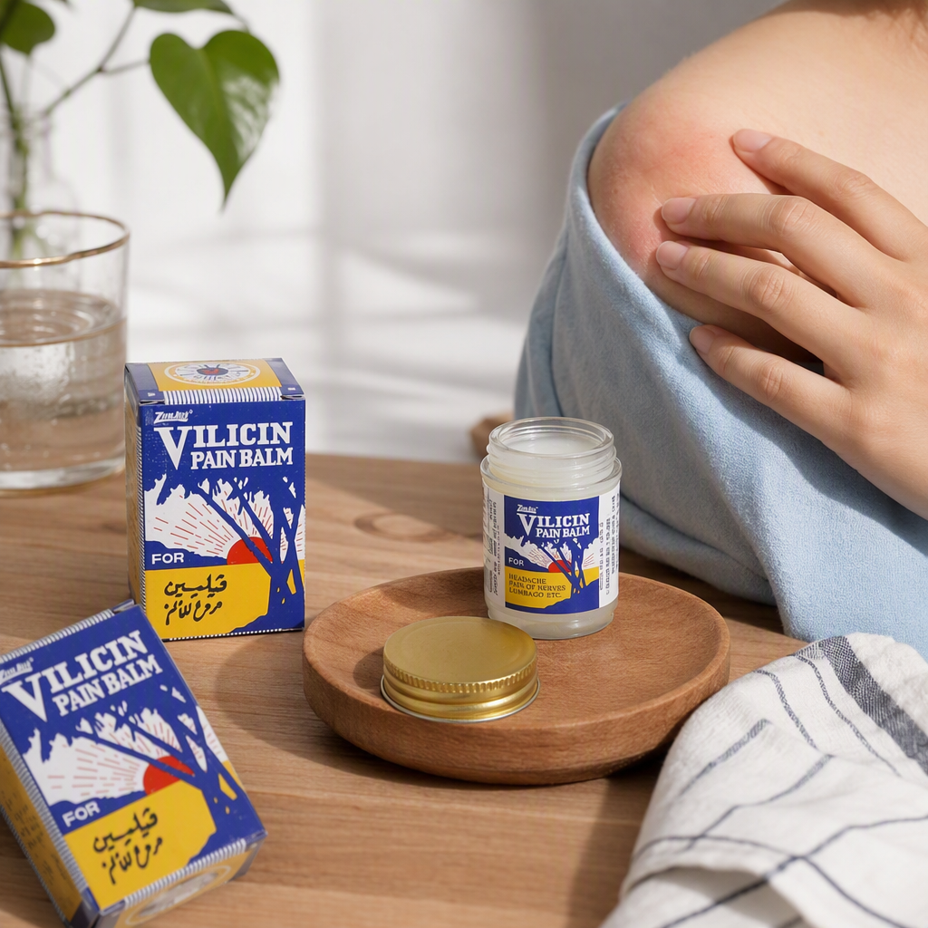 VILICIN cooling oil white paste peppermint paste relieves muscle soreness and provides physical therapy