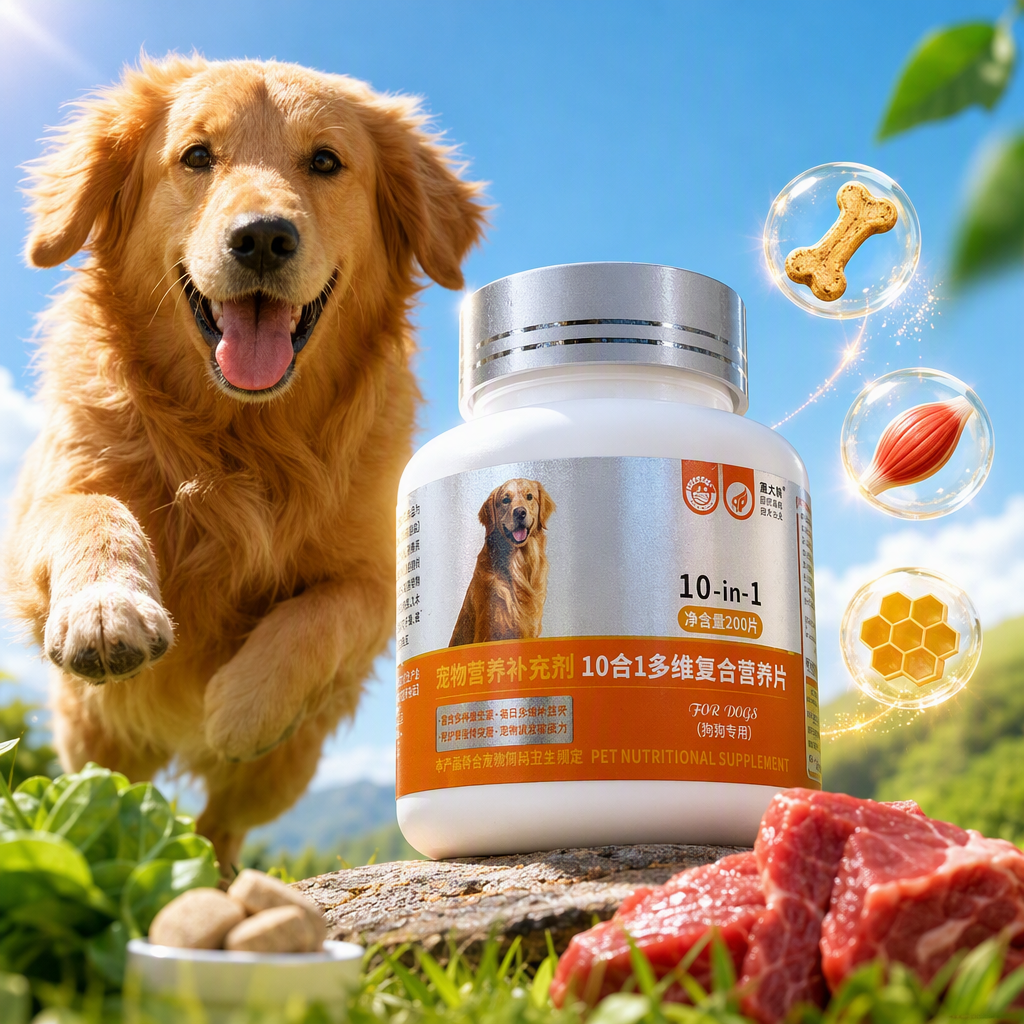 Pet multi-dimensional compound nutrition Tablets: Shiny fur, multi-dimensional nutrition, full of vitality. Pet nutrition supplement Specification image